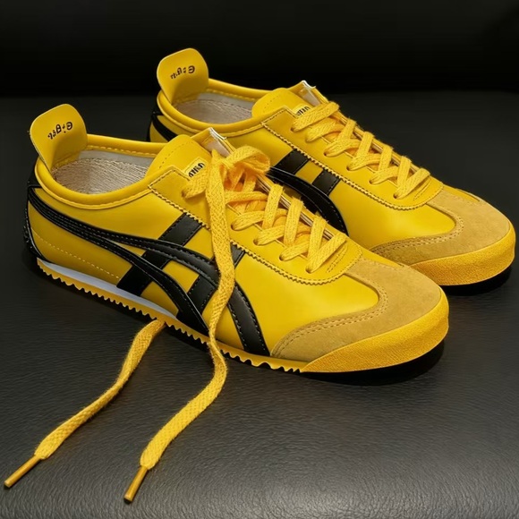NWT Onitsuka Tiger Mexico 66 Sneakers Yellow Black - Picture 1 of 8
